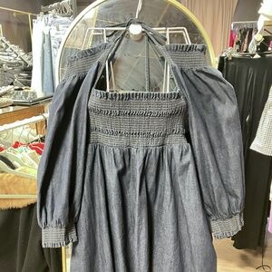 Coquette Dark Washed l Jean Dress